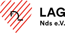 Logo mit stilisiertem roten Herz, das in diagonale Streifen unterteilt ist, daneben der Schriftzug &bdquo;SH&ldquo;.
